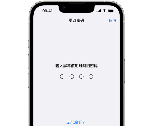 南通iPhone屏幕维修分享iPhone屏幕使用时间密码忘记了怎么办 