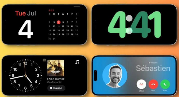 南通苹果手机维修分享iOS17横屏充电待机显示有什么好处 