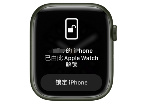 南通苹果手机维修分享用 AppleWatch 解锁配备面容 ID 的 iPhone方法 