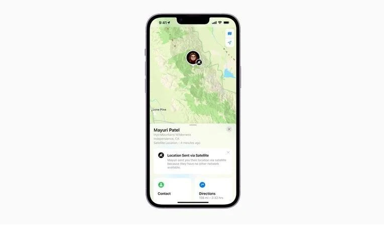 南通苹果14维修分享iPhone14系列中 FindMy功能通过卫星分享位置方法教程 